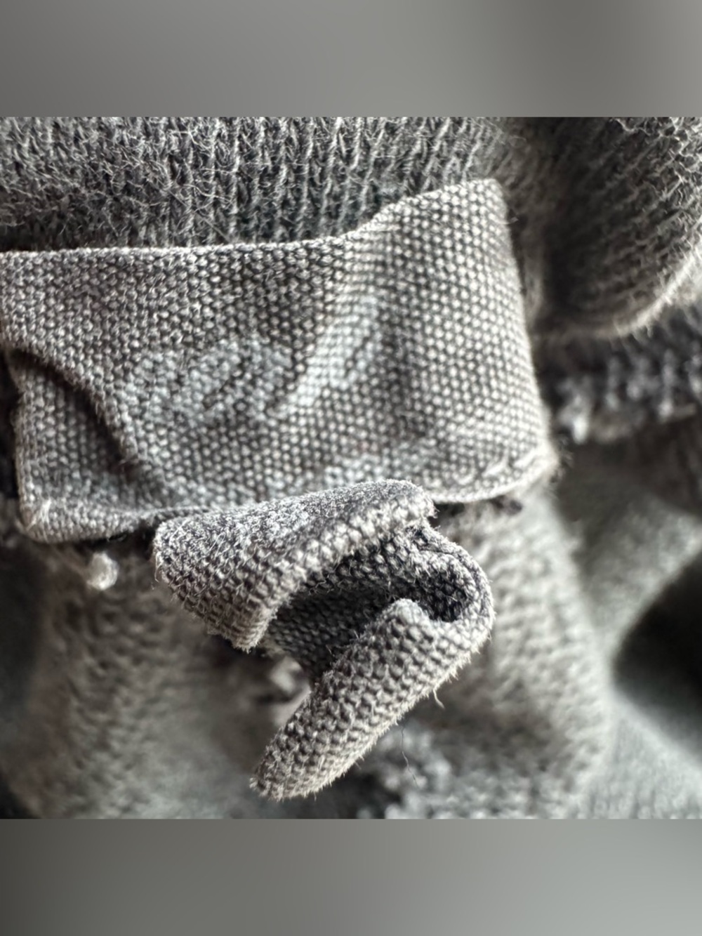 Aerie Go-To Fleece Short Smoked Gray Elastic Waist Cotton Blend Minimal Cozy - Picture 7 of 10